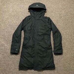 Aritzia TNA The‎ Summit Parka Women's Small Black Winter Coat Hooded 700+ Fill